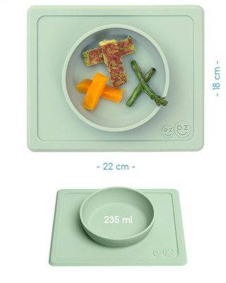 EZPZ The Mini Bowl silikona neslīdošā bļodiņa - gaiši zaļa EZPZ The Mini Bowl silikona neslīdošā bļodiņa - gaiši zaļa