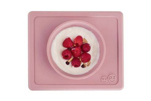EZPZ The Mini Bowl silikona neslīdošā bļodiņa - gaiši rozā
