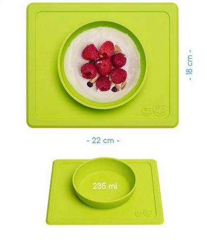 EZPZ The Mini Bowl silikona neslīdošā bļodiņa - laima zaļa EZPZ The Mini Bowl silikona neslīdošā bļodiņa - laima zaļa