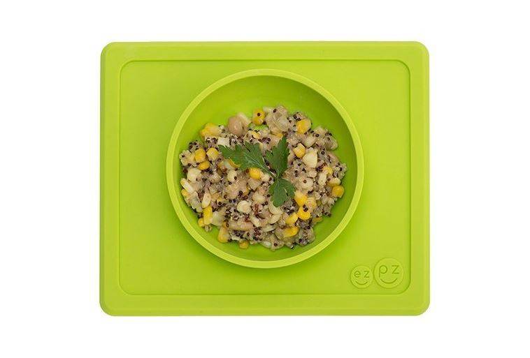 EZPZ The Mini Bowl silikona neslīdošā bļodiņa - laima zaļa EZPZ The Mini Bowl silikona neslīdošā bļodiņa - laima zaļa