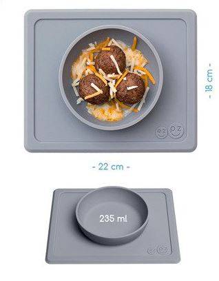 EZPZ The Mini Bowl silikona neslīdošā bļodiņa - tumši pelēka EZPZ The Mini Bowl silikona neslīdošā bļodiņa - tumši pelēka