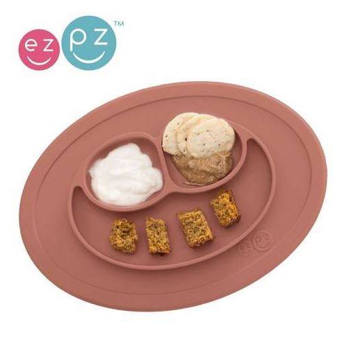 EZPZ The Mini Mat silikona neslīdošais šķīvis - brūns