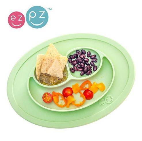 EZPZ The Mini Mat silikona neslīdošais šķīvis - gaiši zaļš EZPZ The Mini Mat silikona neslīdošais šķīvis - gaiši zaļš