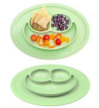 EZPZ The Mini Mat silikona neslīdošais šķīvis - gaiši zaļš EZPZ The Mini Mat silikona neslīdošais šķīvis - gaiši zaļš