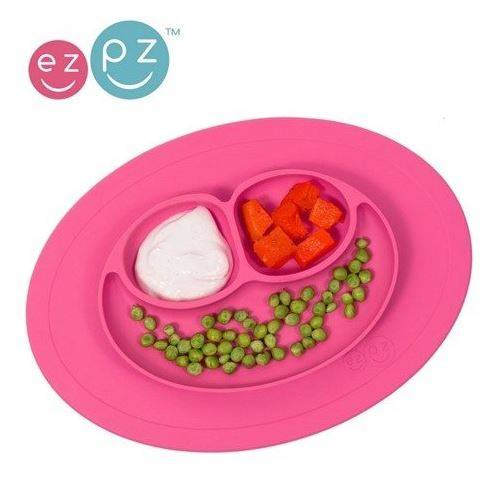 EZPZ The Mini Mat silikona neslīdošais šķīvis - rozā EZPZ The Mini Mat silikona neslīdošais šķīvis - rozā