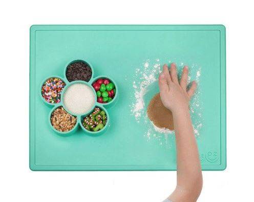 EZPZ The Play Mat paliktnis ēst gatavošanai un radošām izpausmēm- zaļš