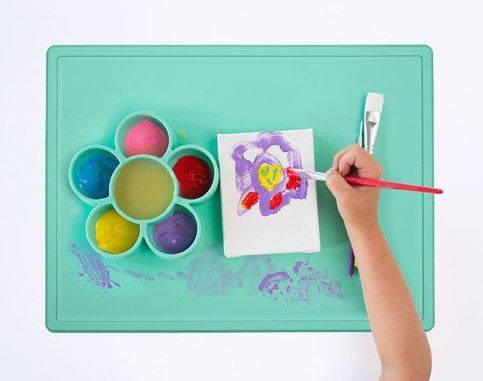 EZPZ The Play Mat paliktnis ēst gatavošanai un radošām izpausmēm- zaļš