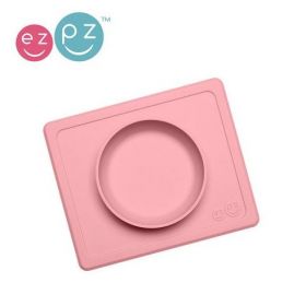 EZPZ The Mini Bowl silikona neslīdošā bļodiņa - gaiši rozā