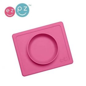 EZPZ The Mini Bowl silikona neslīdošā bļodiņa - rozā