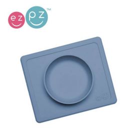 EZPZ The Mini Bowl silikona neslīdošā bļodiņa - tumši zila
