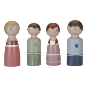 Little Dutch Dollhouse Expansion Set Rosa family FSC koka lellītes