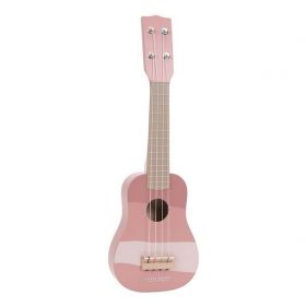 Little Dutch guitar Pink koka ģitāra rozā krāsā