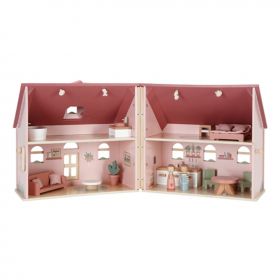 Little Dutch wooden portable dollhouse FSC pārnēsājamā koka leļļu māja