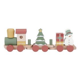 Stacking Train ´Christmas´ FSC – Limited Edition Ziemassvētku koka vilciens