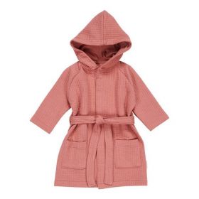 Little Dutch baby bathrobe ´Pure Pink Blush´ hooded vannas halāts rozā 74/80 izm.
