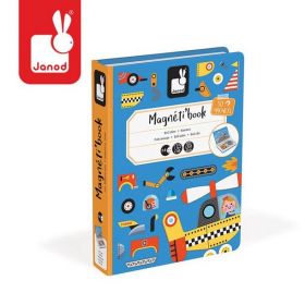 Janod Magnetic Book Racers magnētiskā grāmata - transportlīdzekļi