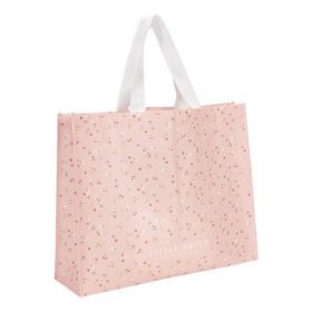 Little Dutch Shopper Little Pink Flowers iepirkumu soma rozā krāsā