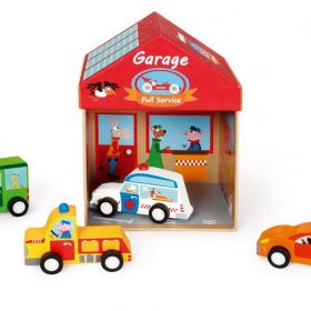 Scratch Play Box Garage 2 in 1 rotaļu kaste Garāža