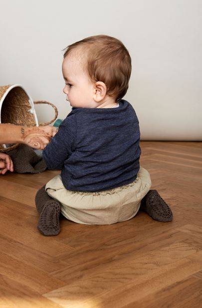 Vilnas zeķubikses GoBabyGo brūnas 12-18 mēn. (80-86 izm.)