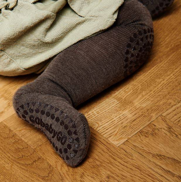 Vilnas zeķubikses GoBabyGo brūnas 12-18 mēn. (80-86 izm.)