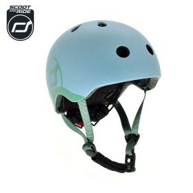 Scoot and Ride Helmet XXS-S steel ķivere zilā krāsā 45-51 cm.