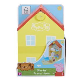 Peppa Pig Peppa`s Wood Play Family Home cūciņas Peppas atveramā koka ģimenes māja