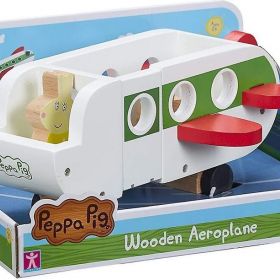 Peppa Pig Wooden Aeroplane cūciņas Peppas koka lidmašīna