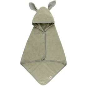 BIBS Kangaroo Hoodie Towel Baby – Sage dvielis ar kapuci zaļš