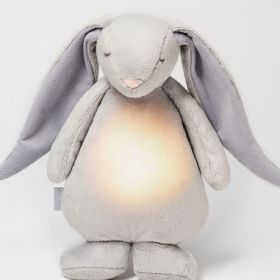 Moonie Humming Bunny – Silver pelēks zaķītis ar pelēkām austiņām
