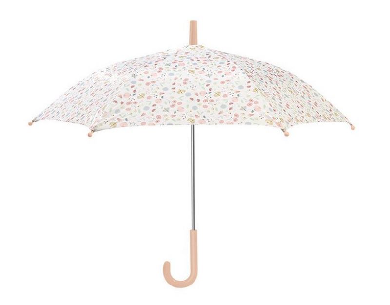 Little Dutch umbrella Flowers & Butterflies lietussargs rozā