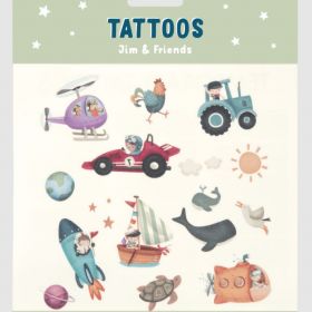 Little Dutch Tattoos Jim and Friends bērnu tetovējumi
