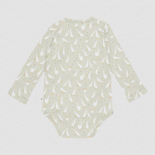 Little Dutch Bodysuit long sleeves Little Goose Olive bodijs ar garajām piedurknēm olīvu zaļš 50/56 izm.