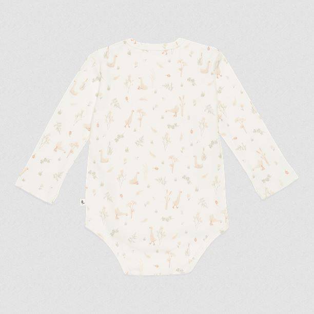 Little Dutch Bodysuit long sleeves Little Goose White bodijs baltā krāsā ar zosu un ziedu apdruku 62/68 izm. Little Dutch Bodysuit long sleeves Little Goose White bodijs baltā krāsā ar zosu un ziedu apdruku 62/68 izm.