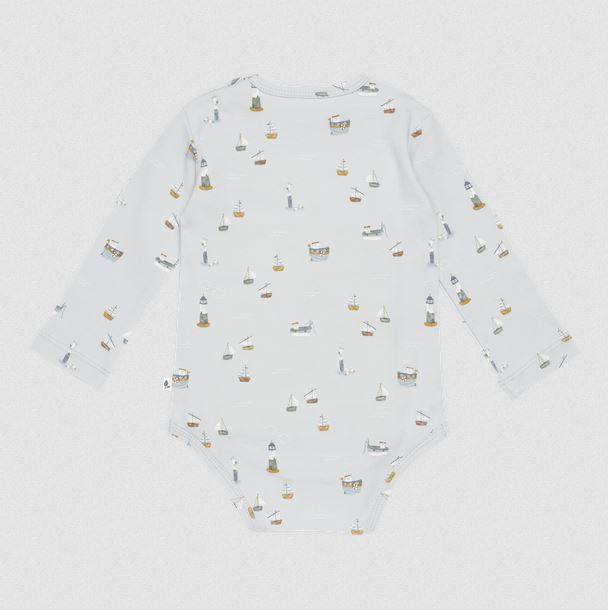 Little Dutch Bodysuit long sleeves Sailors Bay Blue bodijs ar garajām rokām gaiši zils 74/80 izm. Little Dutch Bodysuit long sleeves Sailors Bay Blue bodijs ar garajām rokām gaiši zils 74/80 izm.