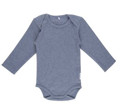 Little Dutch Baby bodysuit long sleeves Blue Melange bodijs ar garajām rokām zils 74/80.izm.