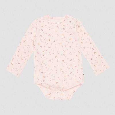 Little Dutch Bodysuit long sleeves Little Pink Flowers bodijs ar garajām piedurknēm rozā 62/68 izm.