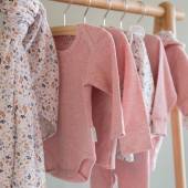 Little Dutch Baby bodysuit long sleeves Pink Melange bodijs ar garajām rokām rozā 74/80.izm.
