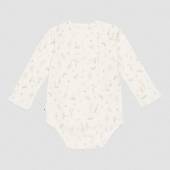 Little Dutch Bodysuit long sleeves Little Goose White bodijs baltā krāsā ar zosu un ziedu apdruku 74/80 izm.