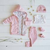 Little Dutch Baby trousers Pink melange rozā bikses 56.izmērs