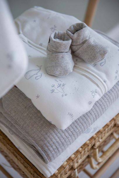 Little Dutch Baby Booties Grey Melange pelēki zābaciņi 17/18.izm.