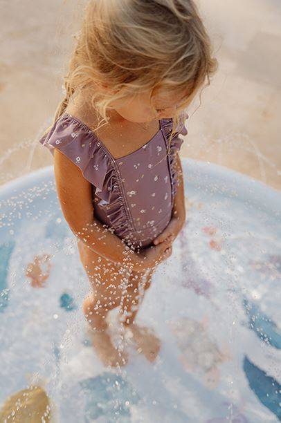 Little Dutch bathsuit volants Mauve Blossom peldkostīms 74/80 izm.