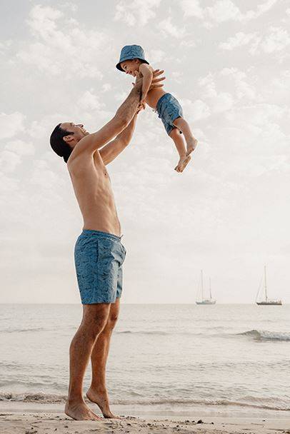 Little Dutch swimshort Sea Life Blue peldšorti 86/92 izm.