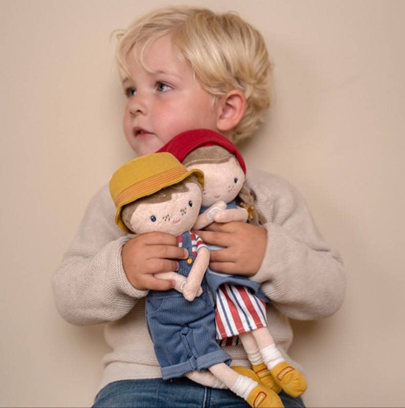 Little Dutch cuddle doll farmer Jim 35 cm Little Farm mīkstā lellīte fermeris Džims Little Dutch cuddle doll farmer Jim 35 cm Little Farm mīkstā lellīte fermeris Džims
