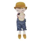 Little Dutch cuddle doll farmer Jim 35 cm Little Farm mīkstā lellīte fermeris Džims