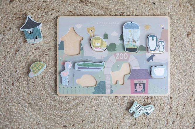 Koka puzle ar dzīvniekiem Puzzle zoo Koka puzle ar dzīvniekiem Puzzle zoo