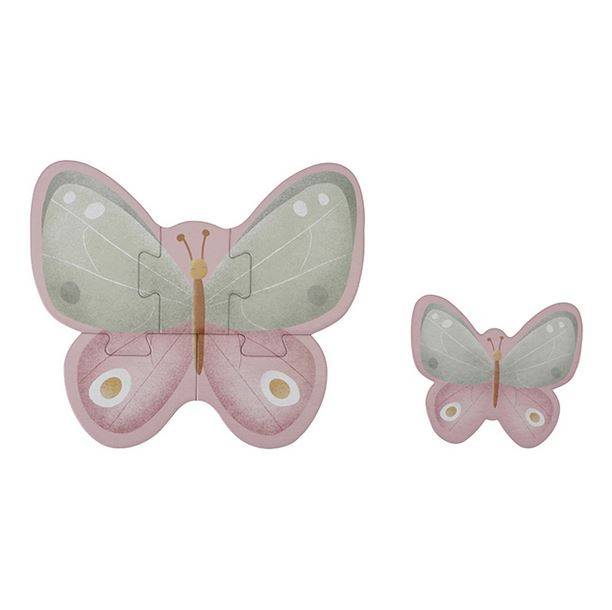 Little Dutch 6 in 1 Puzzles Flowers & Butterflies komplekts ar 6 puzlēm Little Dutch 6 in 1 Puzzles Flowers & Butterflies komplekts ar 6 puzlēm