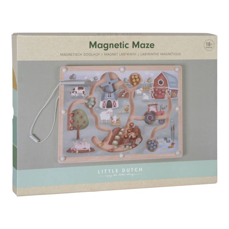 Little Dutch Magnetic Maze Little Farm magnētiskais labirints Little Dutch Magnetic Maze Little Farm magnētiskais labirints
