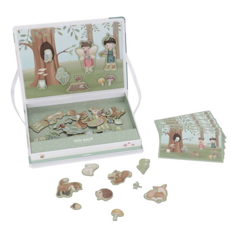 Little Dutch Magnetic Playboard Forest Friends magnētiskā spēle