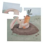Little Dutch 4 in 1 puzzles Little Farm komplekts ar 4 puzlēm