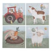 Little Dutch 4 in 1 puzzles Little Farm komplekts ar 4 puzlēm